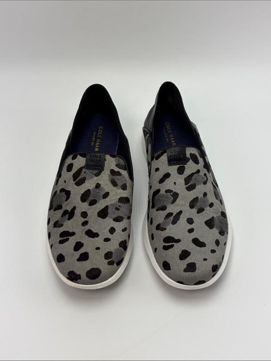 Cole Haan Shoes - Cole Haan Grand Horizon Grey Leopard Print Calf Hair Slip On Shoes - size 8